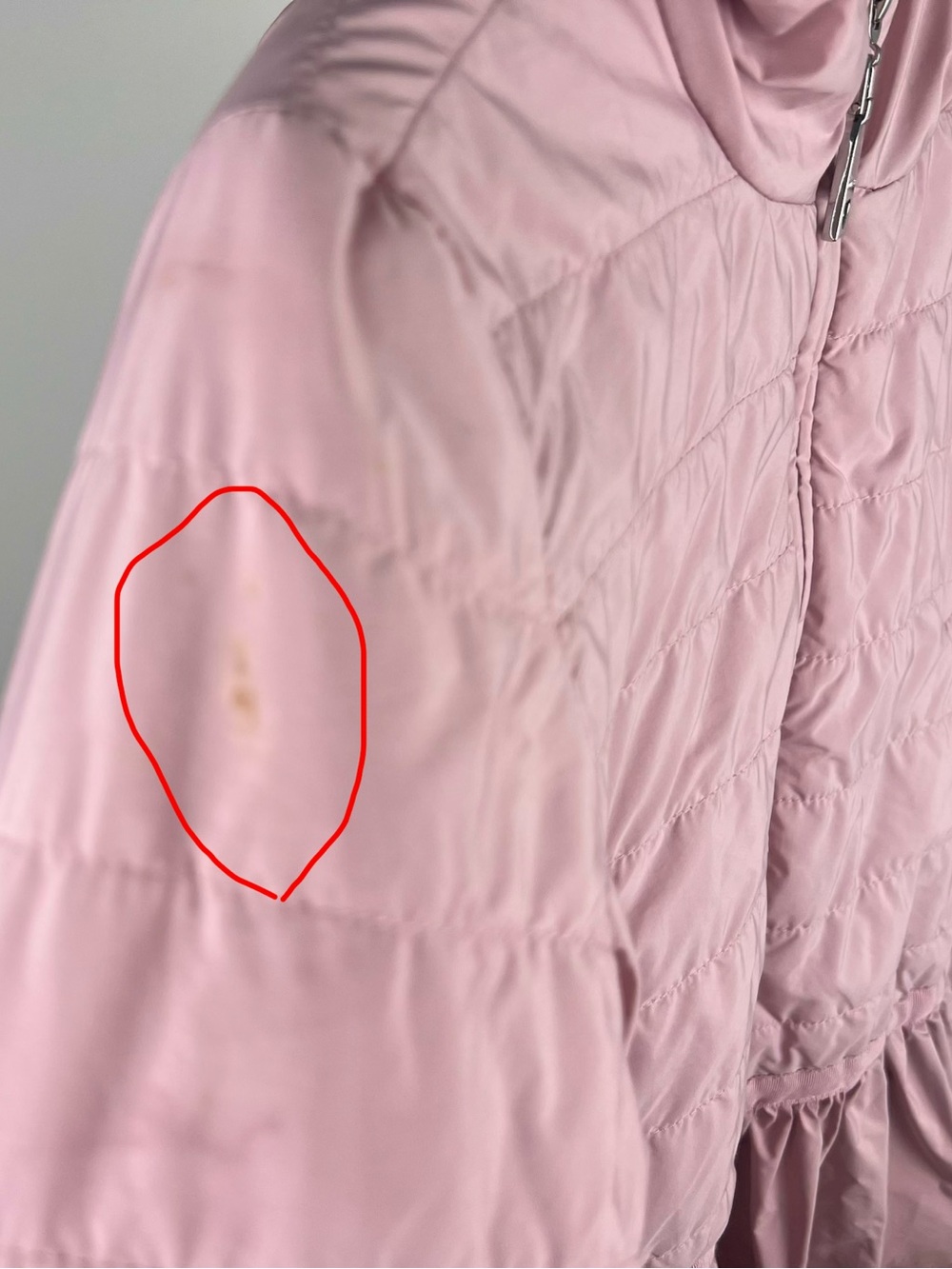 Monnalisa Girls Lightweight Hooded Ruffled Puffer Jacket, Pink, 8Y - Picture 6 of 10